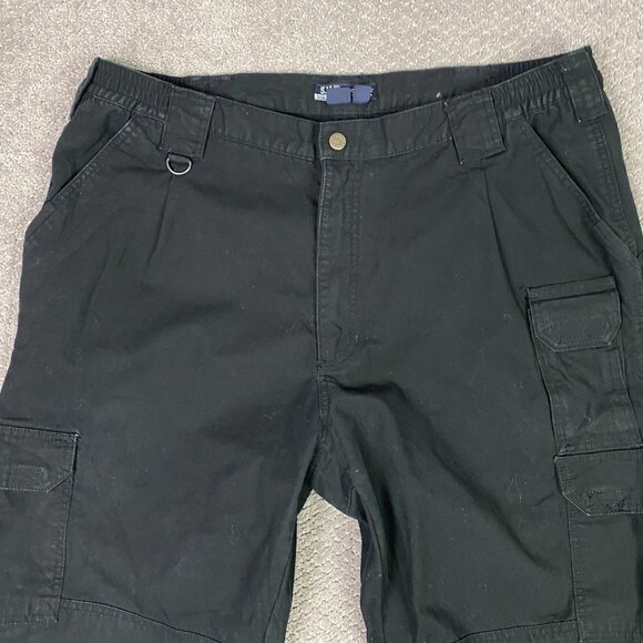5.11 Tactical Pants Men's 40 x 32 Black Tactical Series Cargo Work Canvas 74251 - Picture 2 of 14